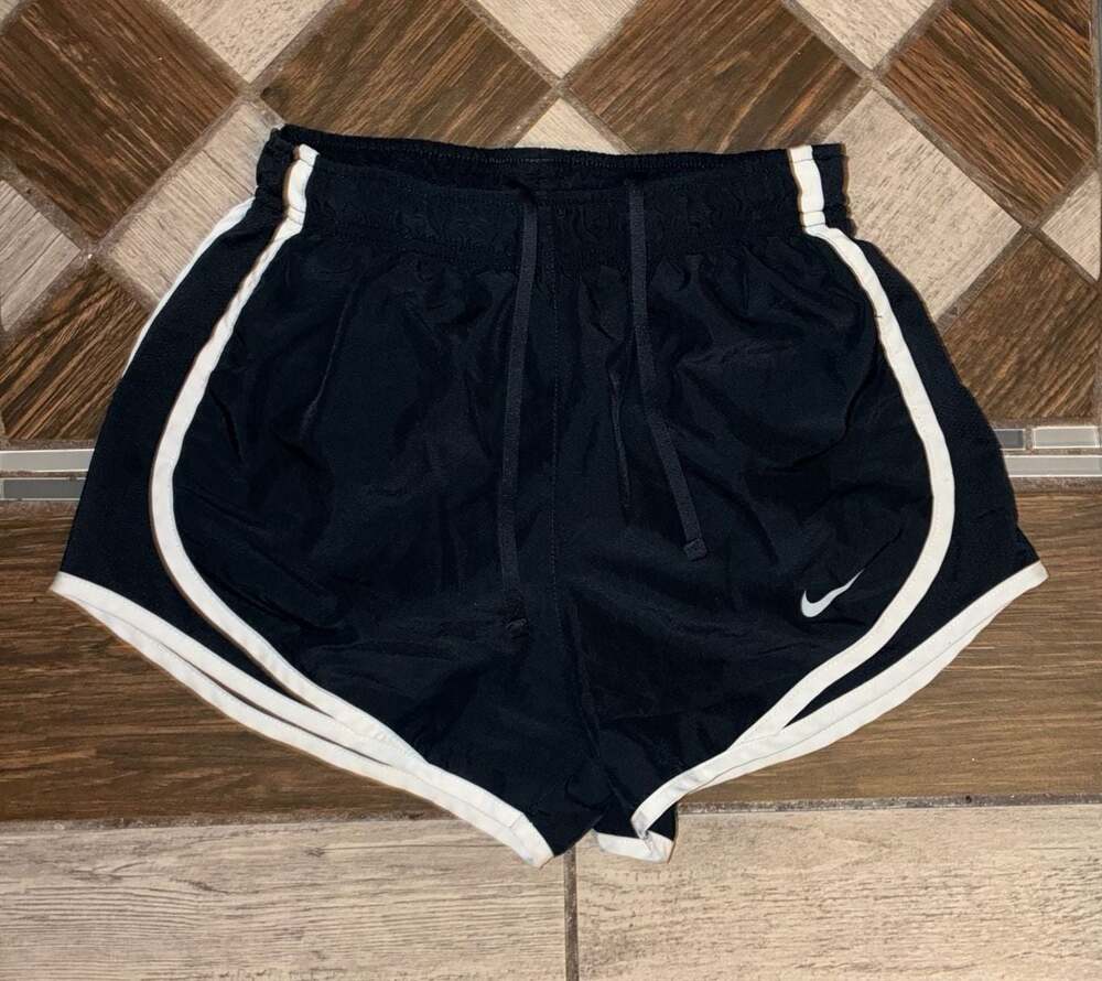 Nike Women's Tempo Dri-FIT 3-Inch Running Shorts in Black and White